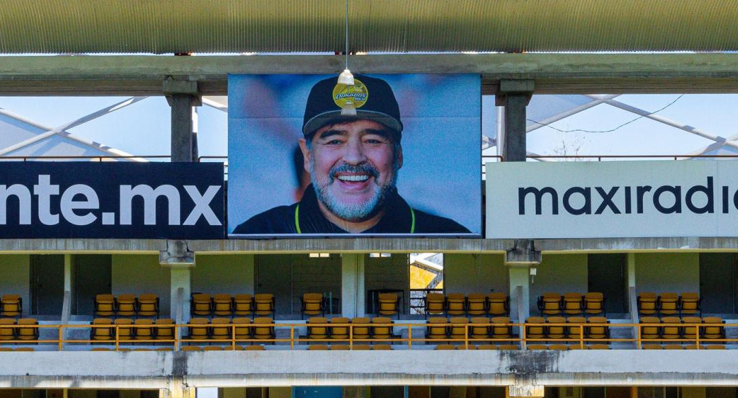 Dorados de Sinaloa, homenaje a Maradona, Foto Twitter Dorados