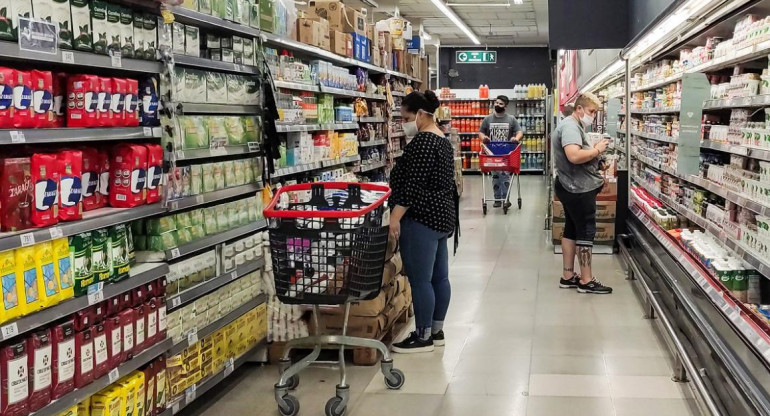 Supermercado, canasta básica de alimentos, consumo, inflación, Foto NA