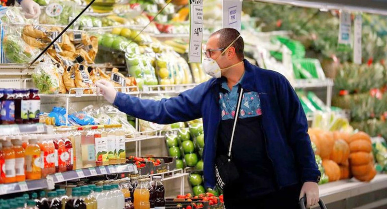 Compras en supermercados en cuarentena