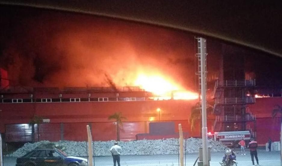 Incendio en el autódromo de Termas de Río Hondo