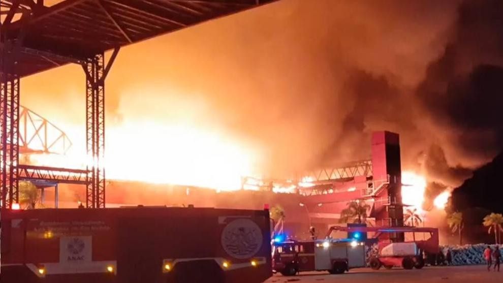 Incendio en el autódromo de Termas de Río Hondo