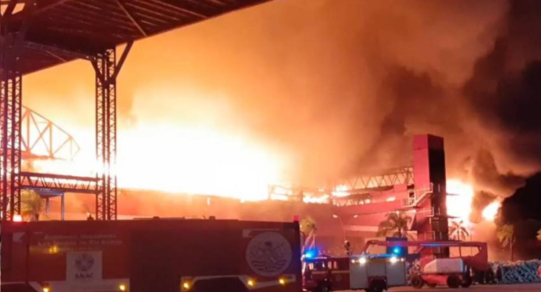 Incendio en el autódromo de Termas de Río Hondo