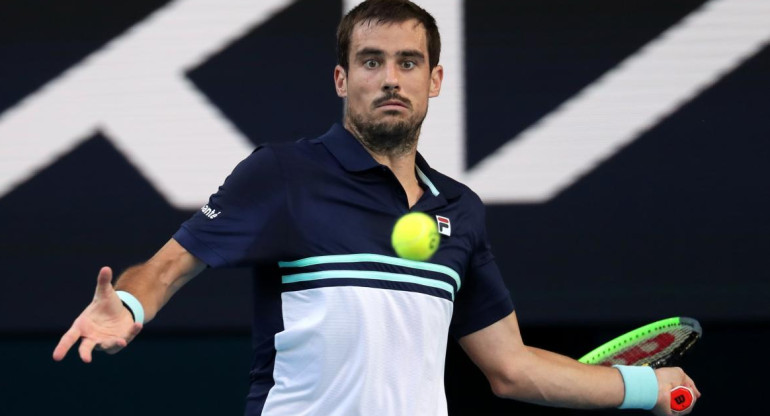 Guido Pella en la ATP Cup, REUTERS