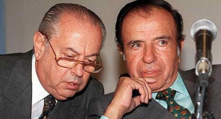 Carlos Corach y Carlos Menem