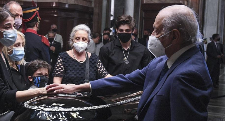 Carlos Menem, expresidente de Argentina, velatorio en el Senado, Eduardo Menem, Zulema Menem, Foto NA