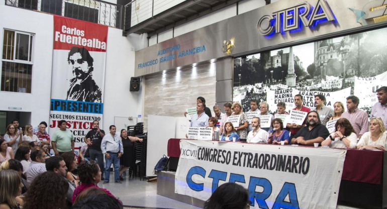 CTERA, paritaria docente, reclamo de docentes, NA