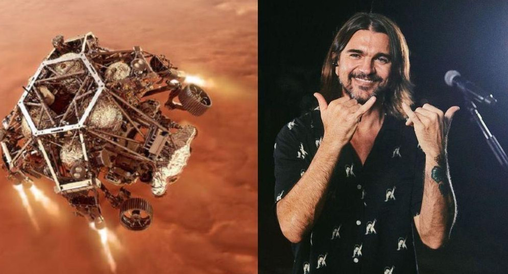 Juanes cantante invitado por NASA para el aterrizaje en Marte