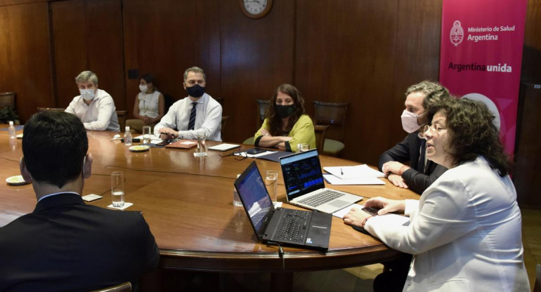 Santiago Cafiero y Carla Vizzotti, encabezaron esta tarde la reunión virtual del Consejo Federal de Salud, NA