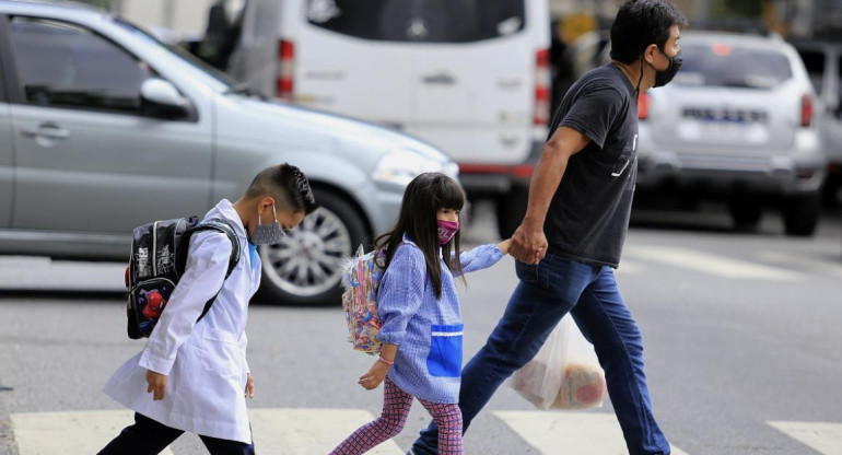 Vuelta a clases, regreso a las aulas, alumnos, escuelas, coronavirus en Argentina, NA