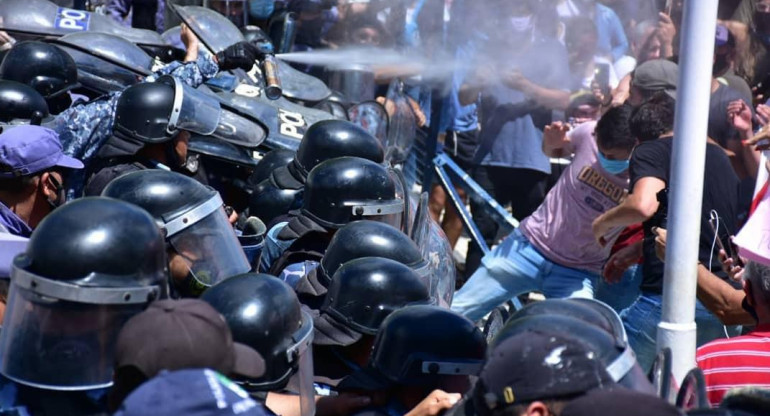 Incidentes en Formosa, protesta, Agencia NA