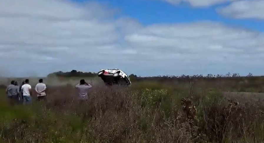  David Nalbandian, vuelco en Rally Pagos de Tuyú, automovilismo