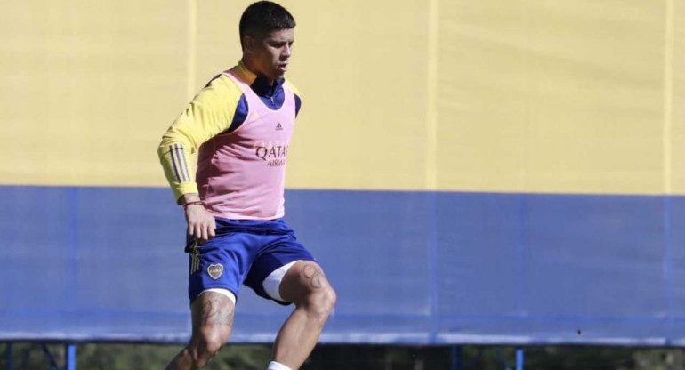 Marcos Rojo, entrenamiento en Boca, NA