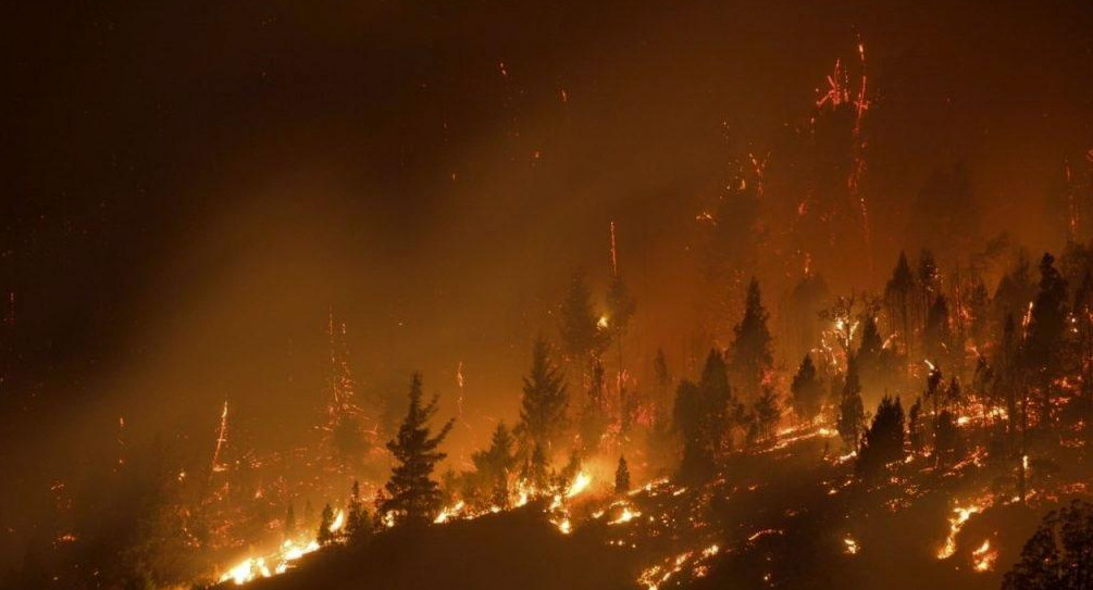 Incendios en la Patagonia, Chubut, NA