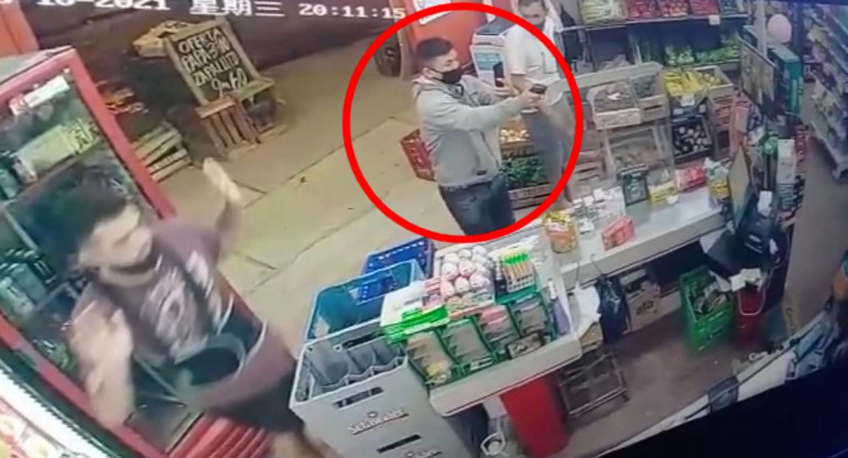 Ataque de la mafia china en un supermercado