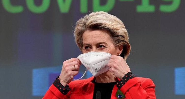 Presidenta de la Comisión Europea en conferencia de prensa en Bruselas, Reuters