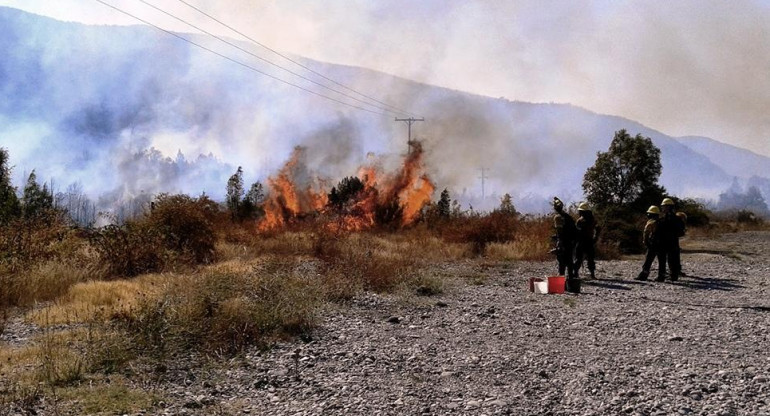 Incendios en Chubut