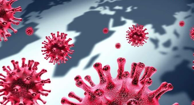 Coronavirus en el mundo, foto artística