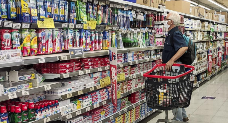 Supermercado, canasta básica de alimentos, consumo, inflación, Foto NA