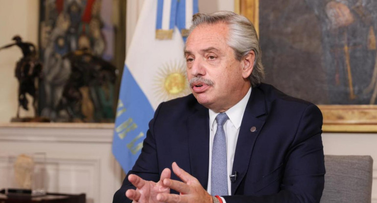 Alberto Fernández, presidente de Argentina, conferencia, foto Presidencia de la Nación