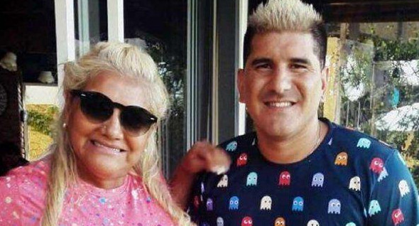 Gladys "La Bomba Tucumana" junto a su ex Sebastián Escacena