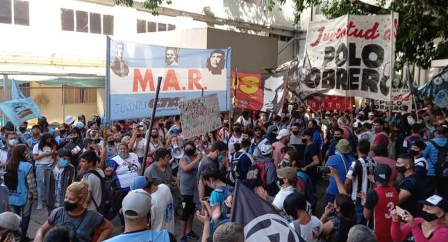 Juventudes piqueteras en el Ministerio de Educación