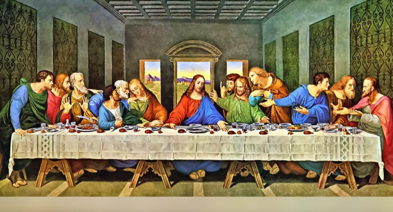 Última cena de Leonardo Da Vinci