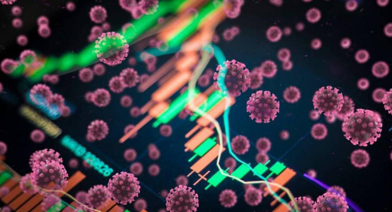 Coronavirus en el mundo, foto artística