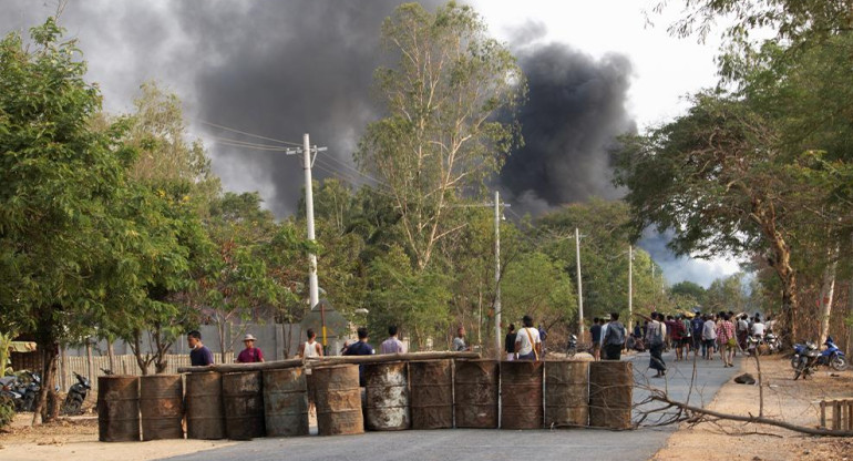 Myanmar, manifestación, protestas contra régimen militar, Reuters