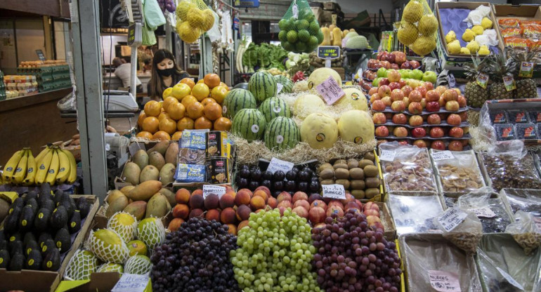 Góndola de frutas y verduras - Inflación, AGENCIA NA