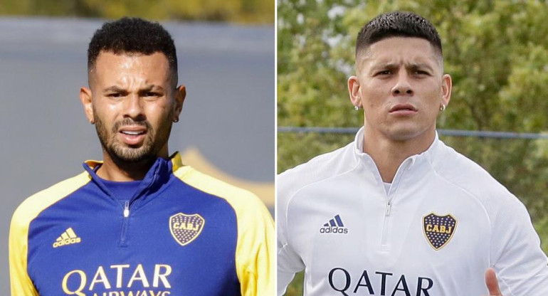 Edwin Cardona y Marcos Rojo, Boca Juniors, fútbol argentino, NA