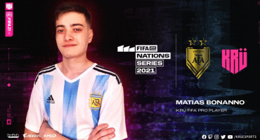 Matías Bonanno, del KRÜ Esports, convocado a la Selección Argentina de FIFA 21