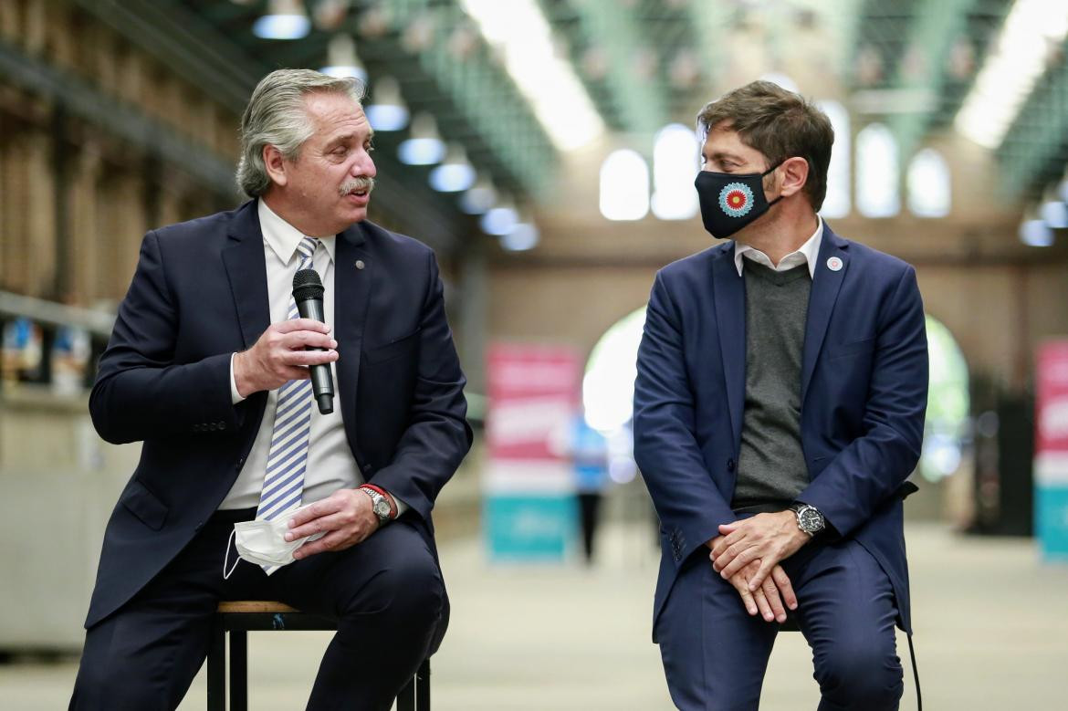 Alberto Fernández y Axel Kicillof, NA