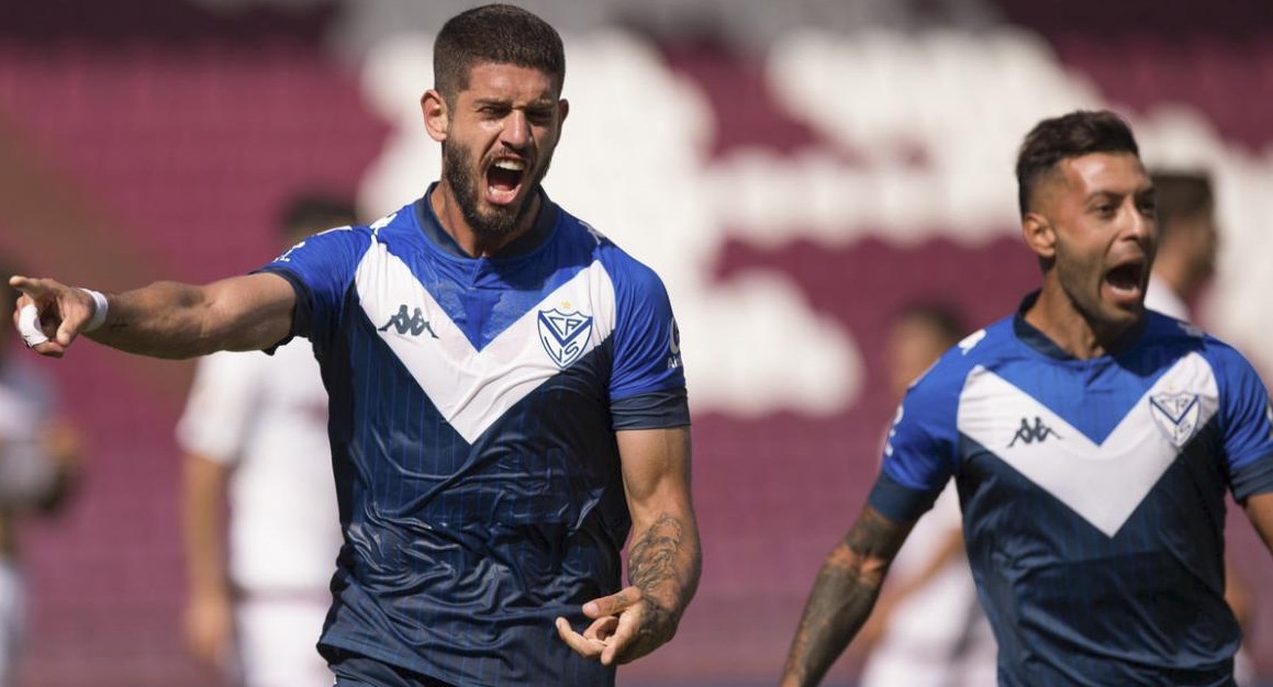 Vélez Sarsfield, festejo de gol, NA