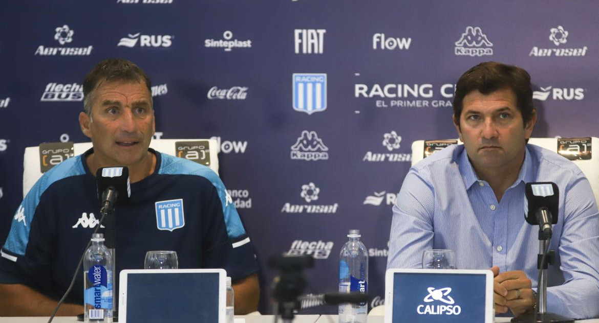 Juan Antonio Pizzi y Rubén Capria, Racing Club, Liga Profesional de Fútbol, NA