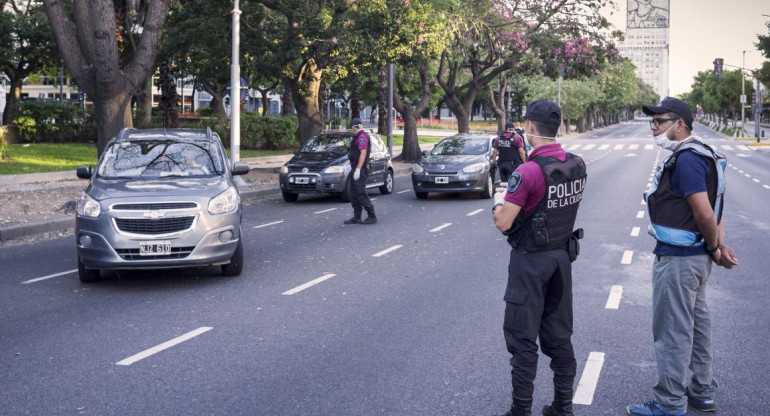 Control de la Policia de la Ciudad en pandemia covid, NA