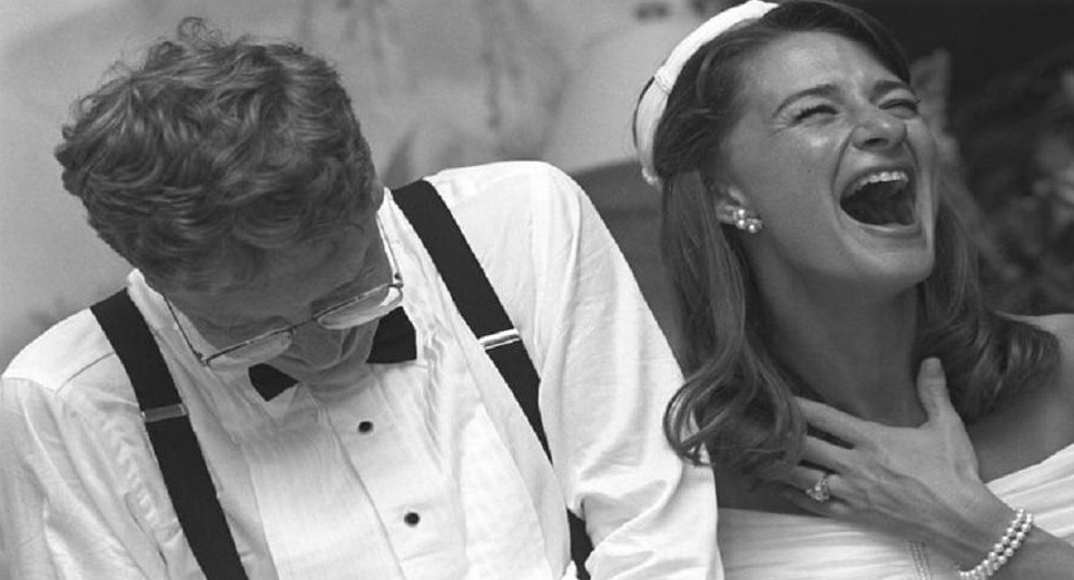 Melinda y Bill Gates en su boda Foto: Instagram@melindafrenchgates