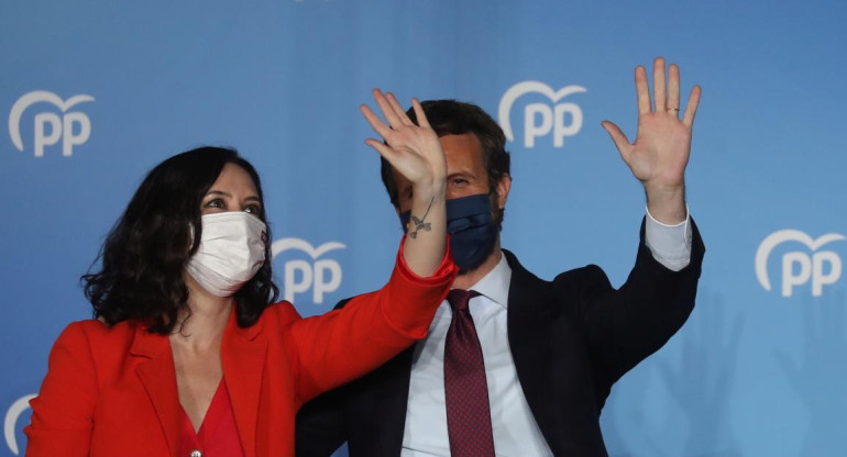 Triunfo del PP en Madrid, España, REUTERS