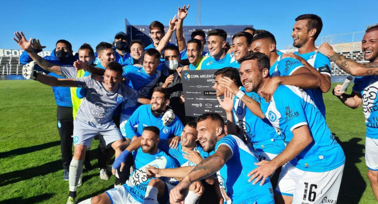 Festejo de Villa San Carlos en la Copa Argentina