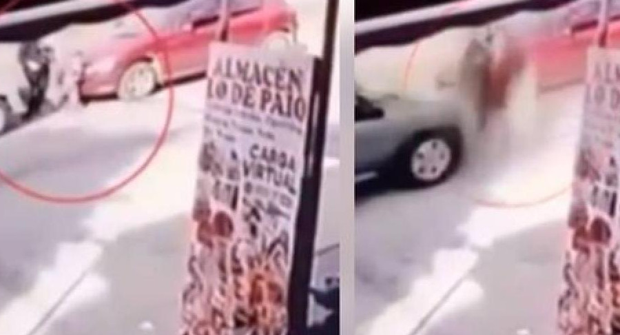 Atropelló y mató en Dock Sud, foto captura video