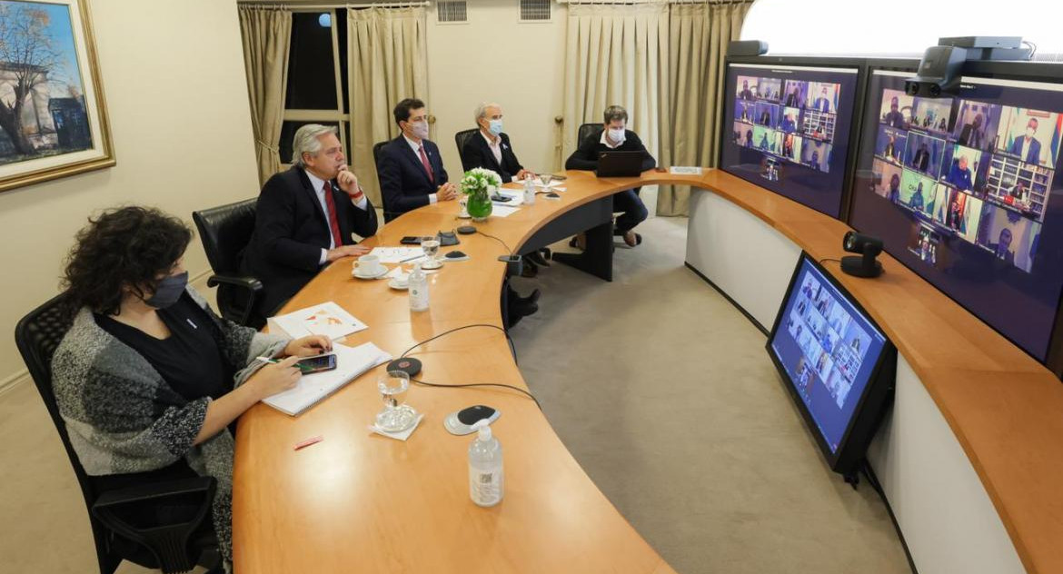 Encuentro de Alberto Fernández con gobernadores