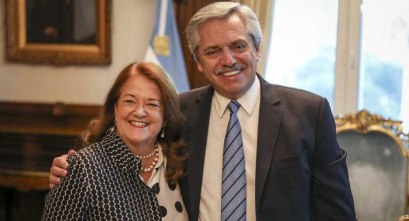 Alicia Castro y Alberto Fernández, NA