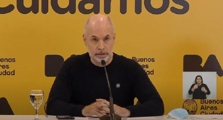 Horacio Rodríguez Larreta por nuevas medidas, foto captura