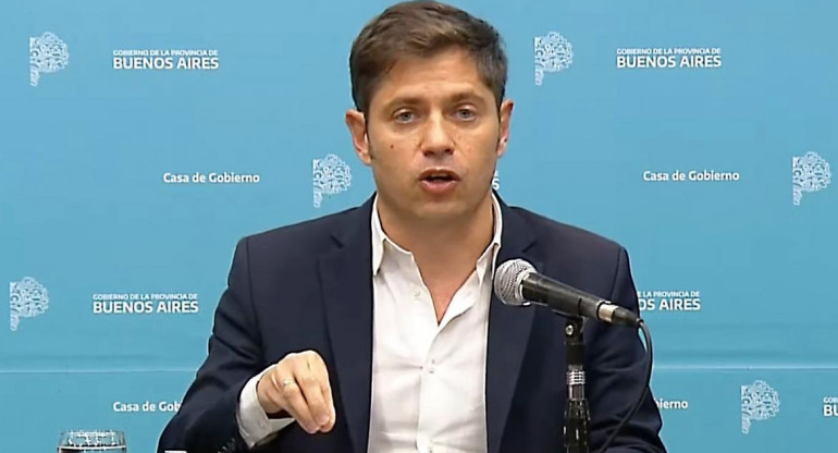 Conferencia de prensa de Axel Kicillof, NA