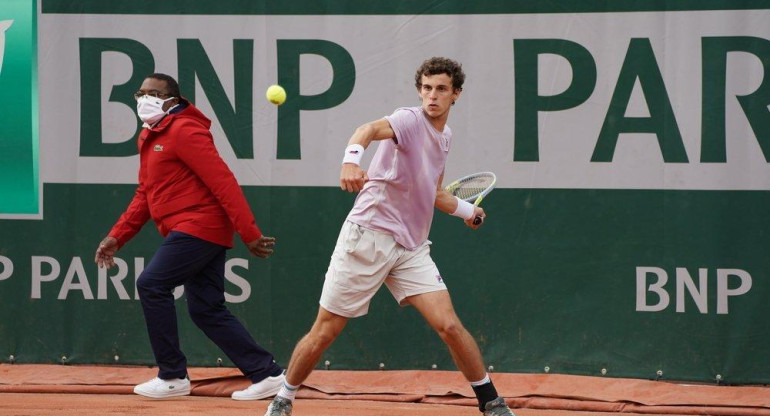 Juan Manuel Cerúndolo en Roland Garros