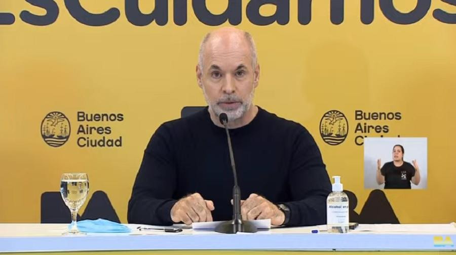 Horacio Rodríguez Larreta por nuevas medidas, foto captura