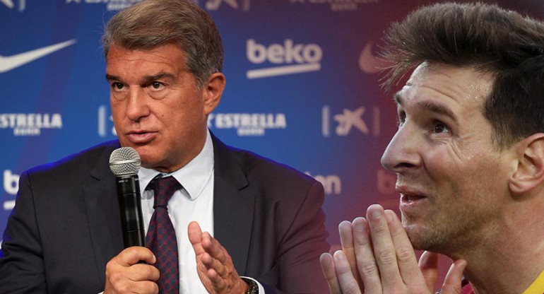 Joan Laporta, Lionel Messi, Barcelona, EFE, Reuters