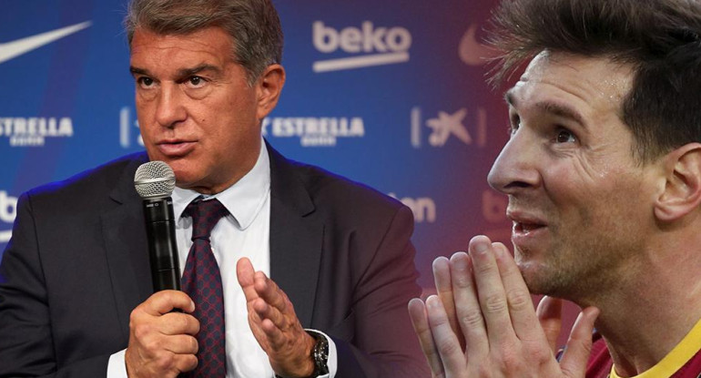 Joan Laporta, Lionel Messi, Barcelona, EFE, Reuters