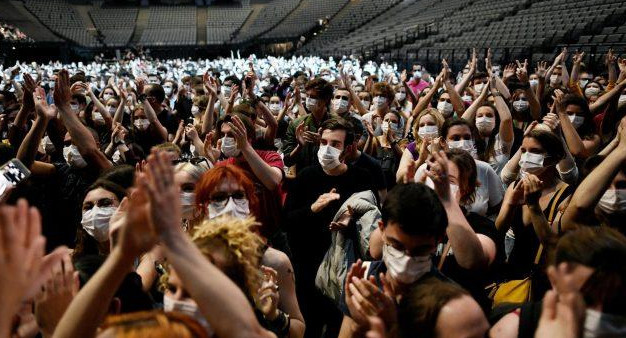 Se realizó el primer Concierto piloto anti Covid en París