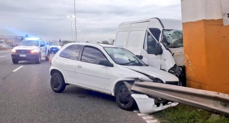 Choque en Panamericana, foto NA