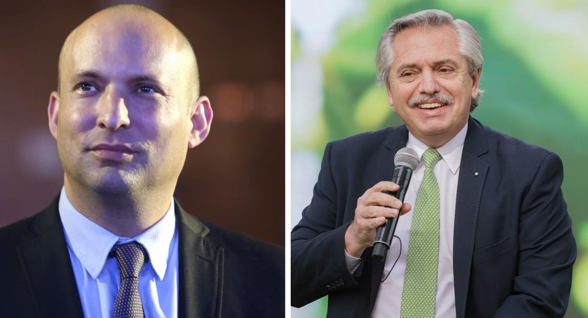 Alberto Fernández y Naftali Bennet, NA